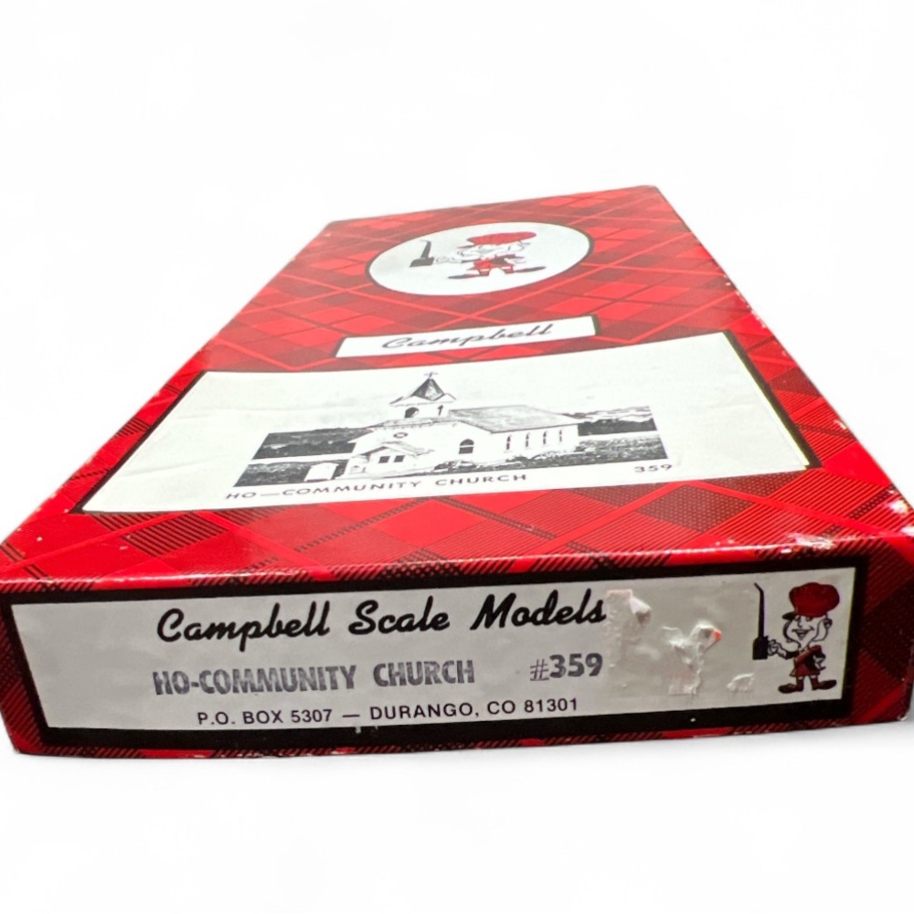 Campbell Scale Models HO Scale Kit #359 Community Church NOS - Picture 3 of 3
